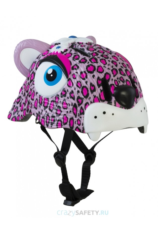 Шлем Pink Leopard (розовый леопард) Crazy Safety