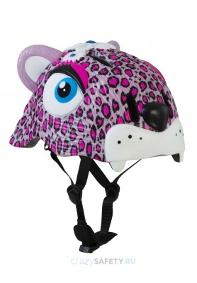 Шлем Pink Leopard (розовый леопард) Crazy Safety