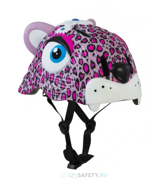 Шлем Pink Leopard 2017 New (розовый леопард) Crazy Safety