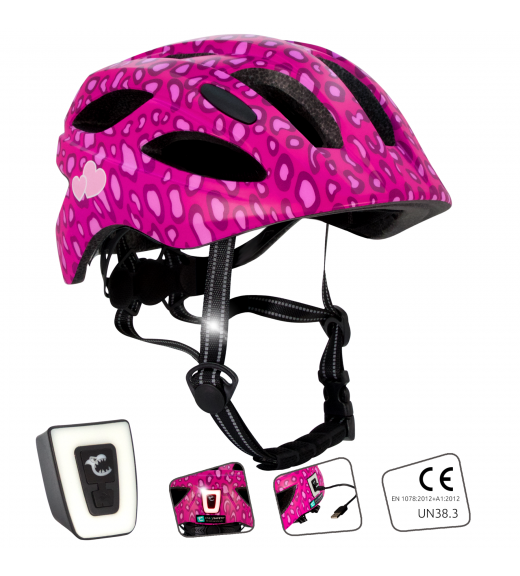 Шлем - Spots Pink - M (розовый) Crazy Safety