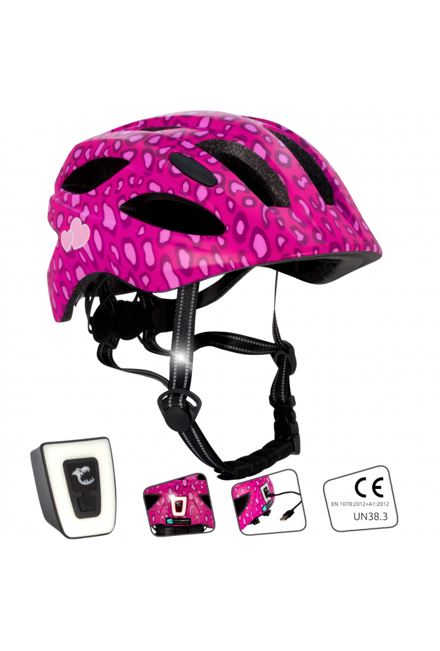 Шлем - Spots Pink - M (розовый) Crazy Safety